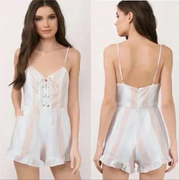 Striped Romper - Picture 1 of 2